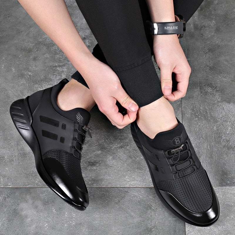 Karlpeter - Bequemer Orthopädischer Herren Lederschuh Schwarz