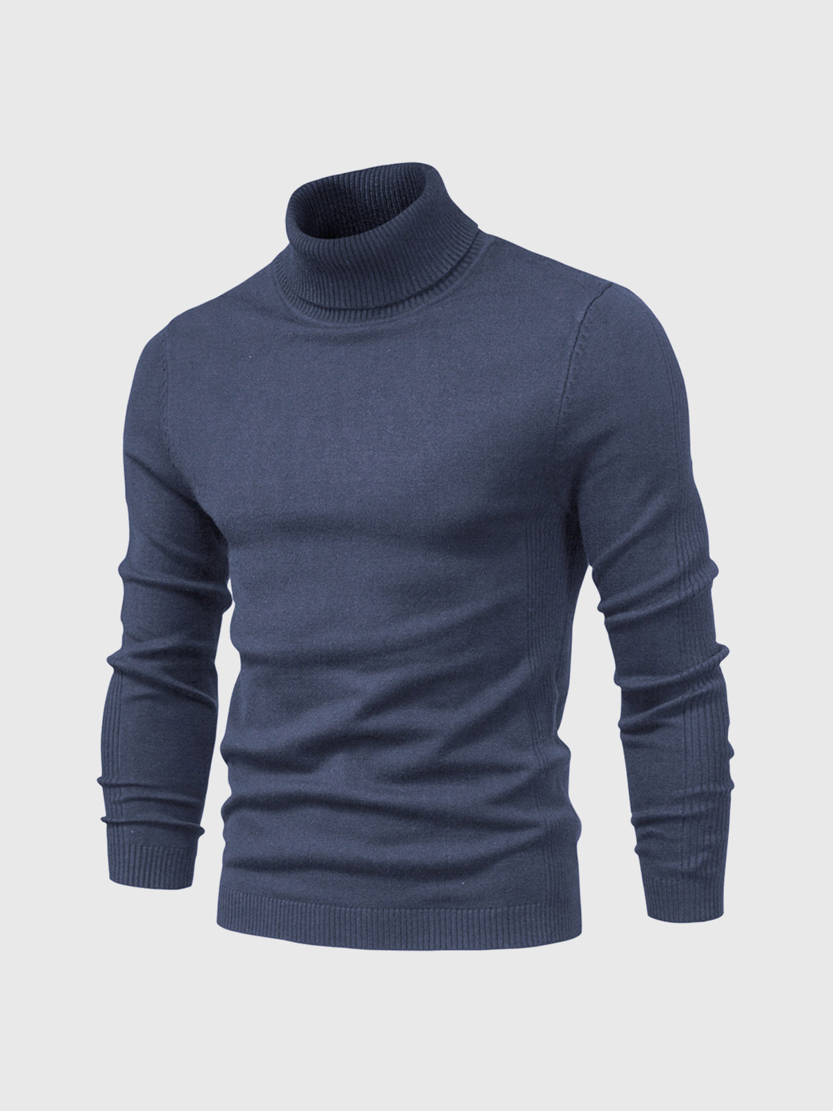 Kay - Waschbarer Herren Rollkragenpullover für Komfort Blau