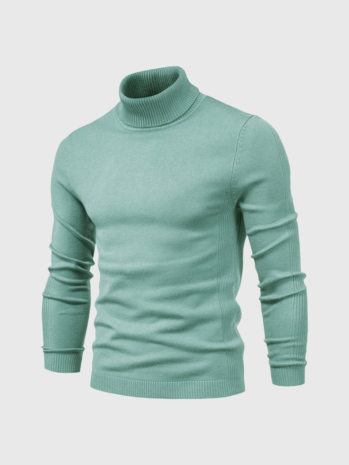 Kay - Waschbarer Herren Rollkragenpullover für Komfort Grün