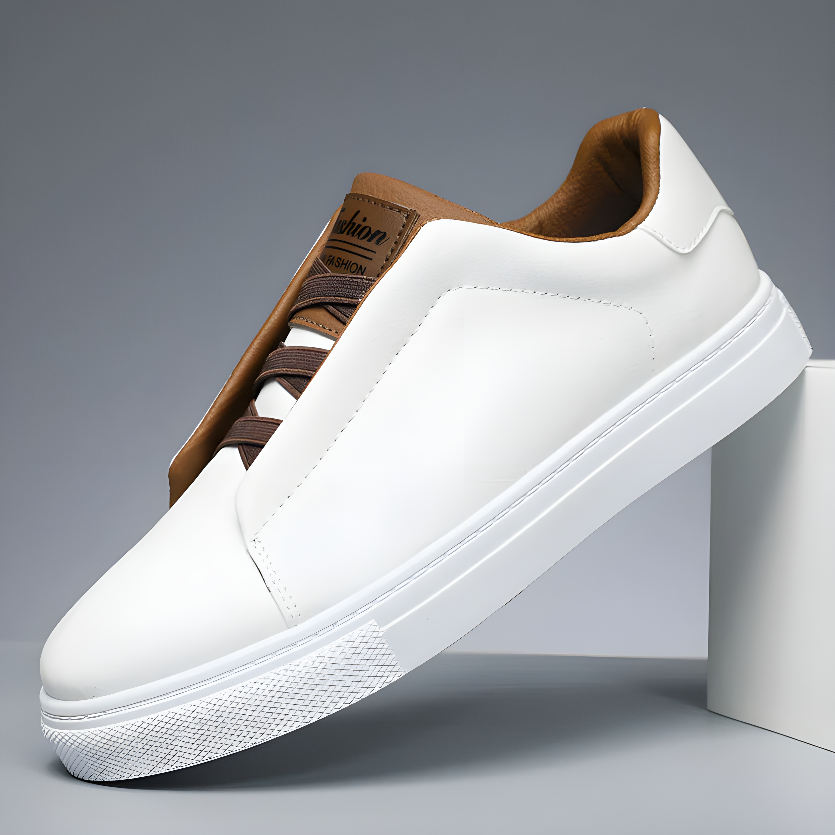 Kimi - Elegante Klassische Lederschuhe für Herren WeiB