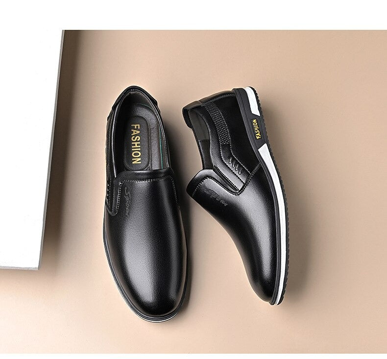 Klaus - Elegante Herren Lederschuhe in Farbvielfalt Schwarz