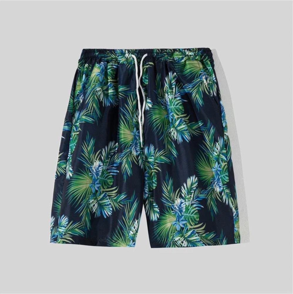 Konstantin - Herren Sommer Set im Hawaii Design Grün