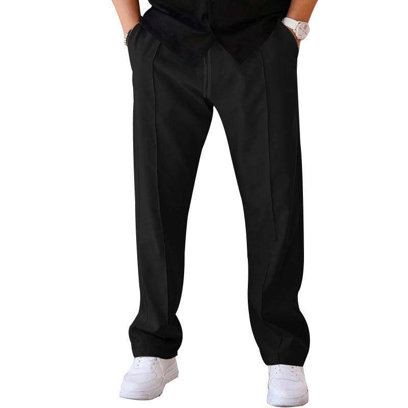 Kurtis - Lässige Herren Freizeithose mit weitem Schnitt Schwarz