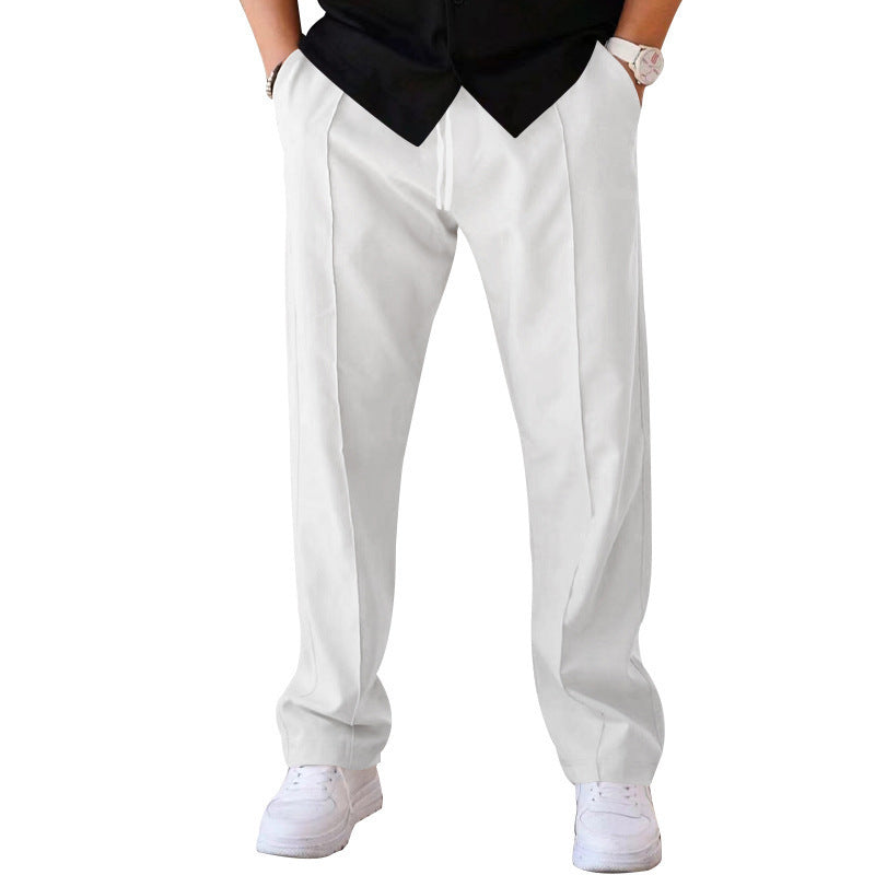 Kurtis - Lässige Herren Freizeithose mit weitem Schnitt Weiß