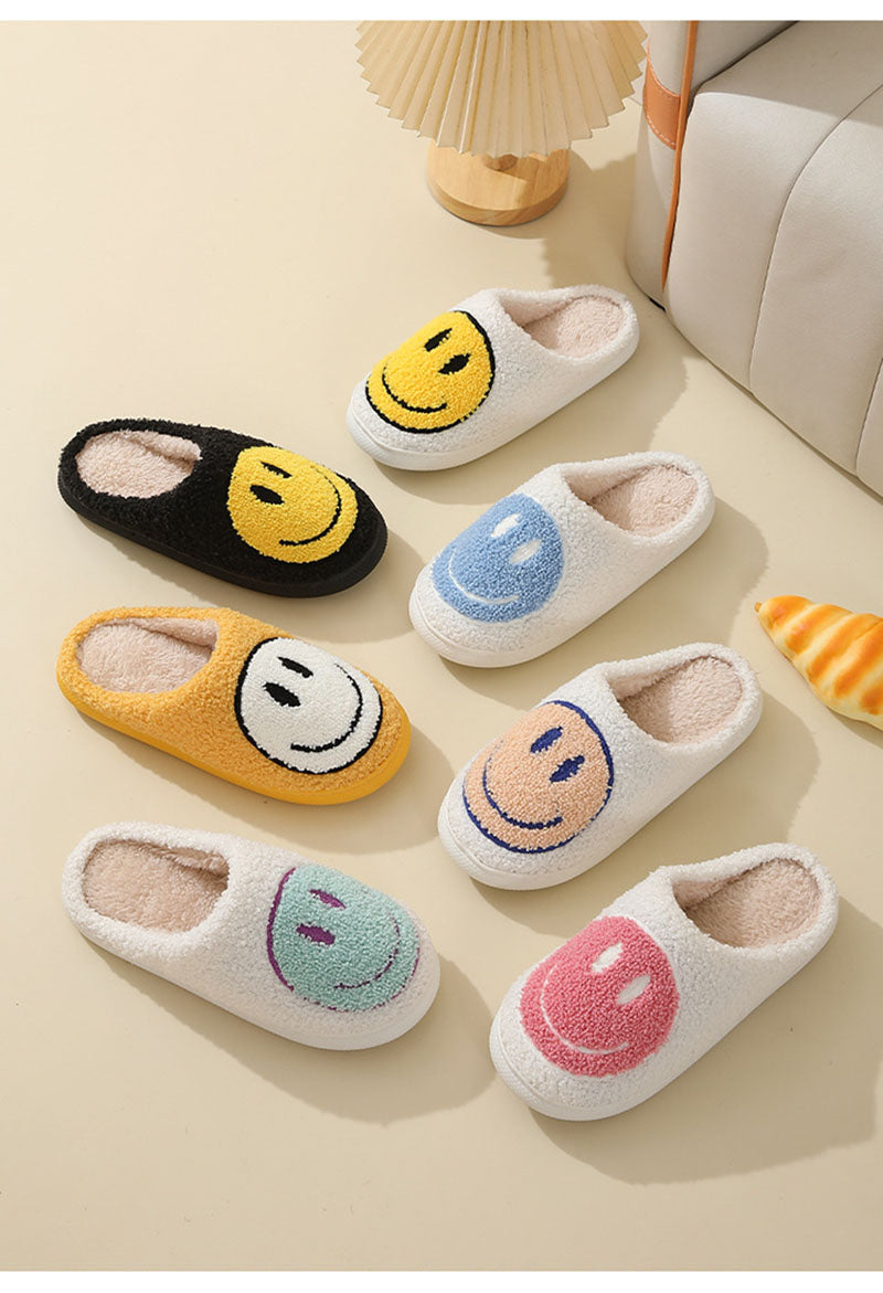 Samira – Warme Pantoffeln Mit Smiley-Muster