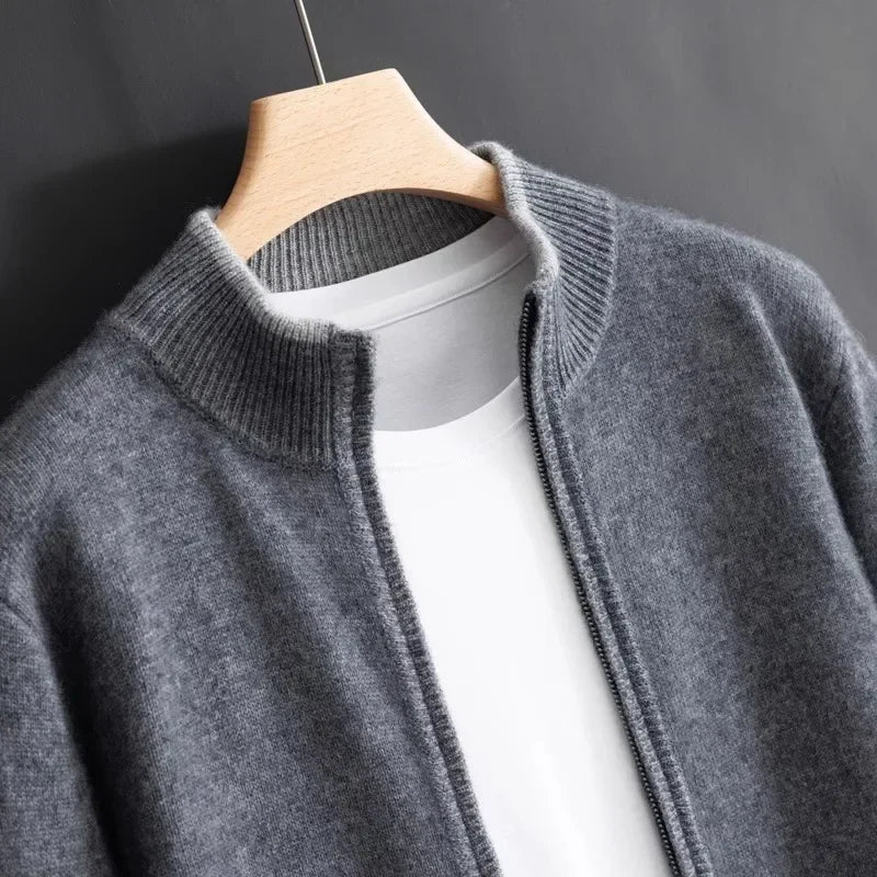 Levi – Cashmere-Zip-Jacke für Herren Grau