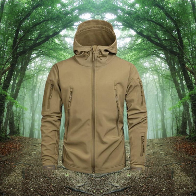 Lewin – Wasserdichte Outdoorjacke für Herren Khaki