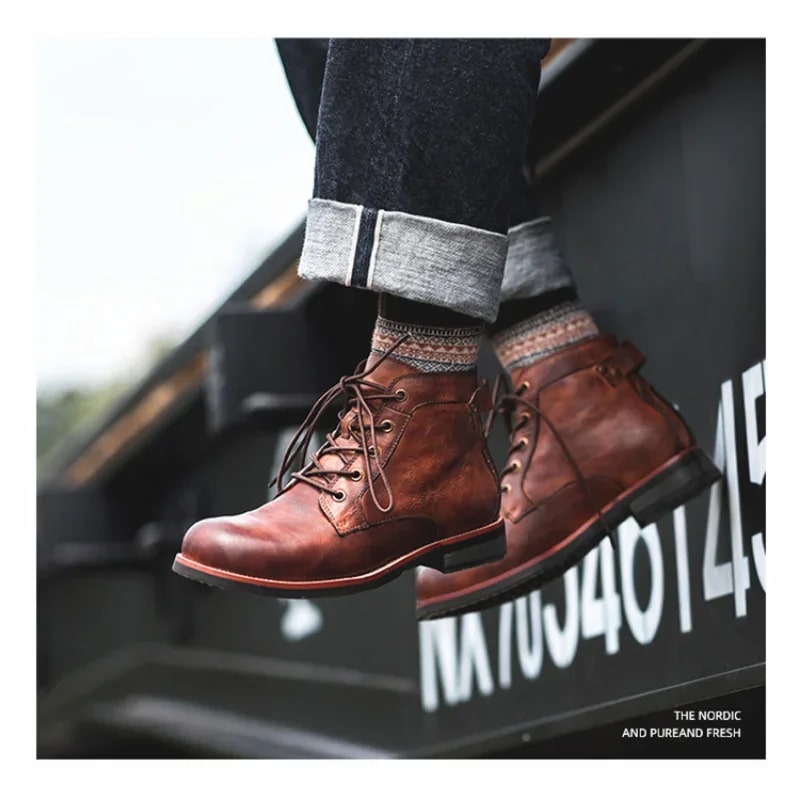 Lio - Herren Winterstiefel - Vielseitiges Design - Ideal für kalte Jahreszeit Braun 2