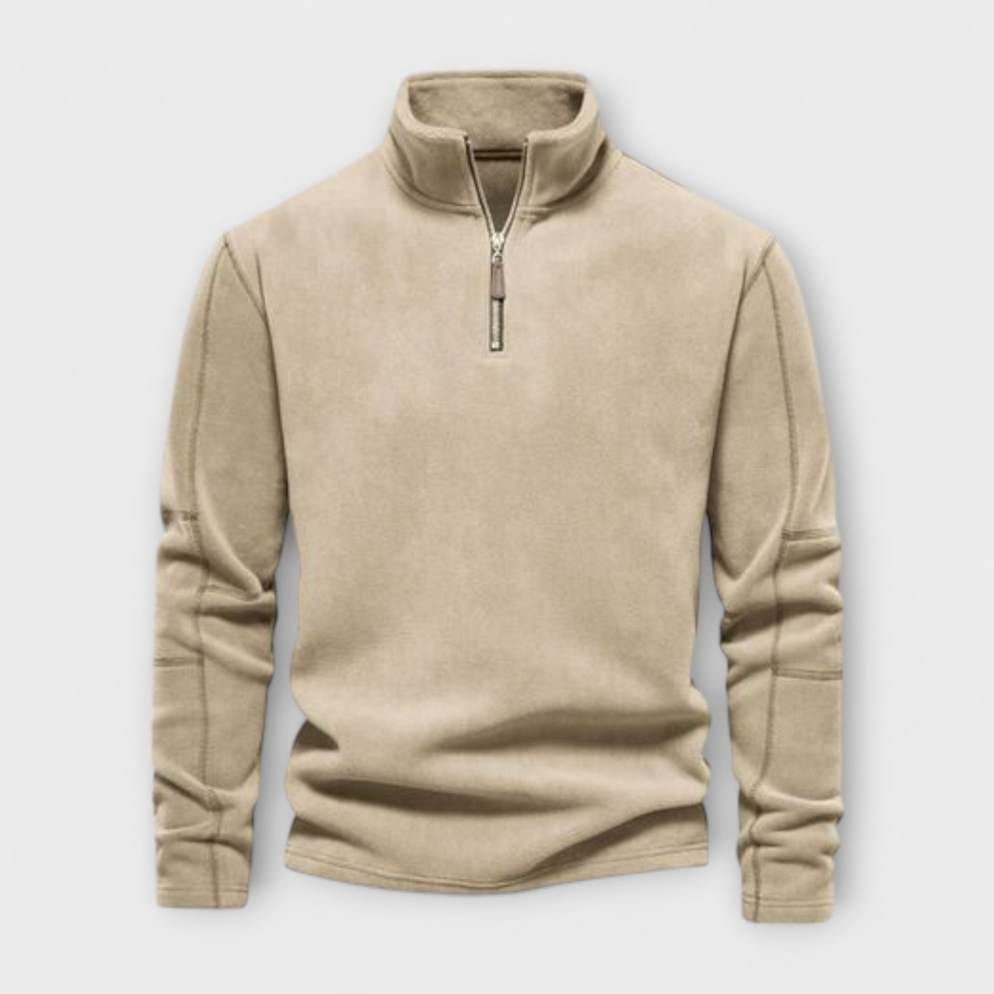 Liron – Warmer & weicher Fleece-Pullover für Herren Beige