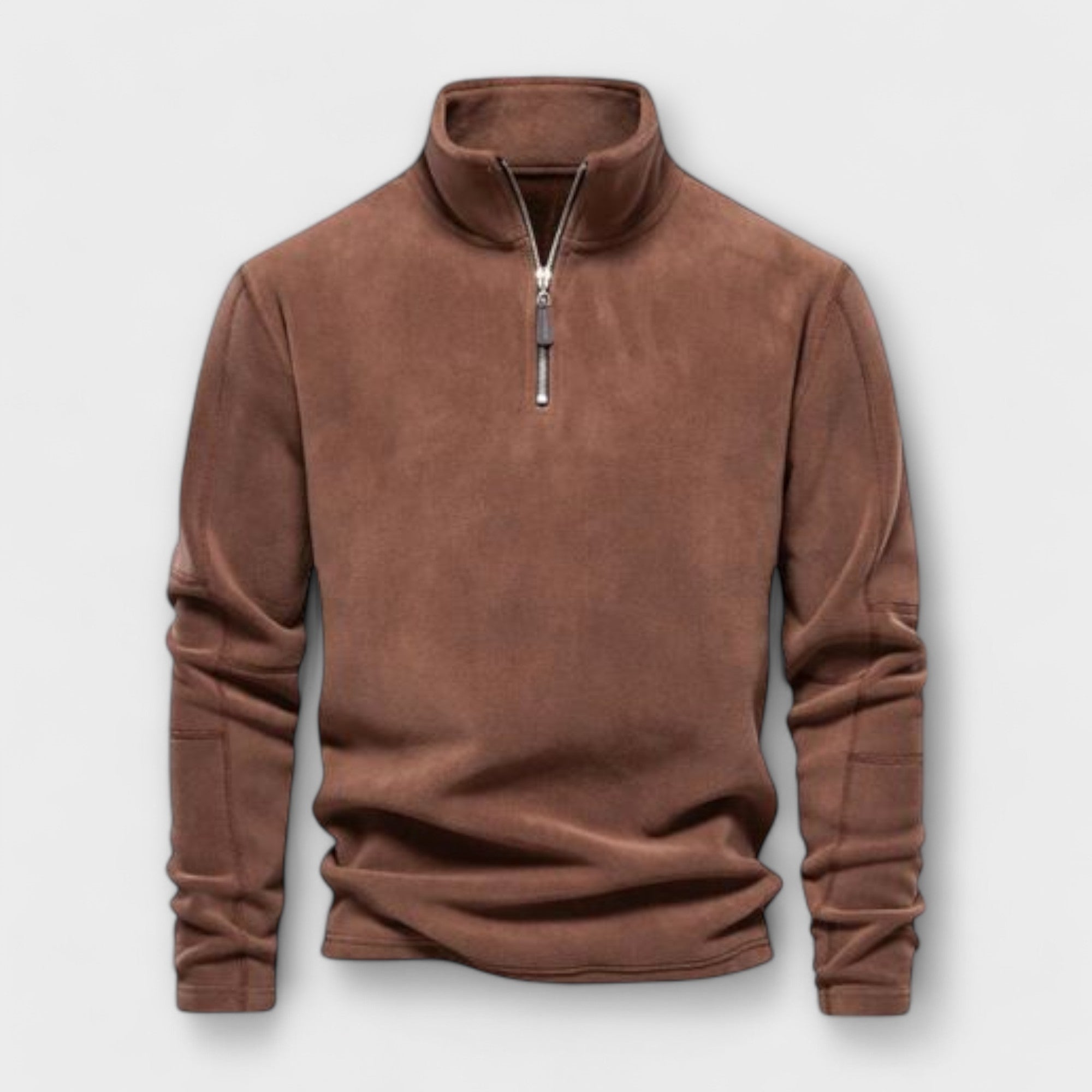 Liron – Warmer & weicher Fleece-Pullover für Herren Braun