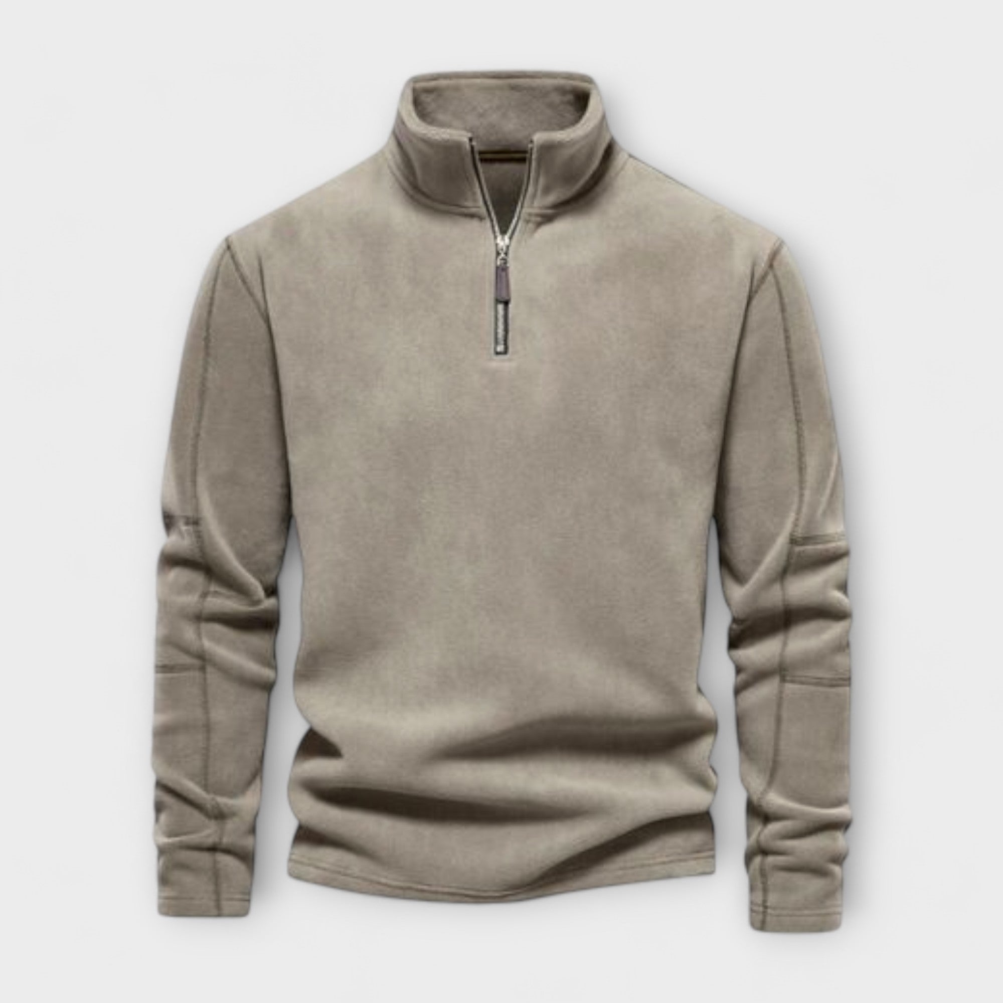 Liron – Warmer & weicher Fleece-Pullover für Herren Khaki
