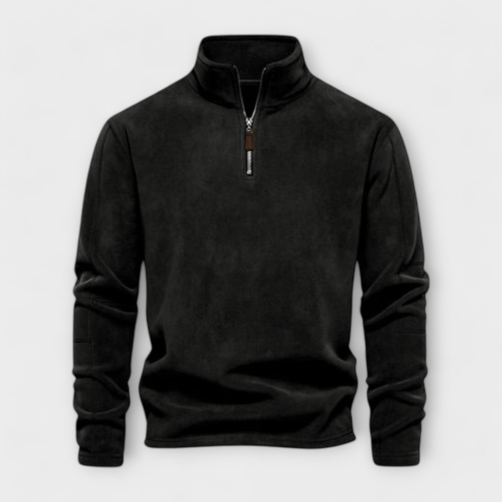 Liron – Warmer & weicher Fleece-Pullover für Herren Schwarz