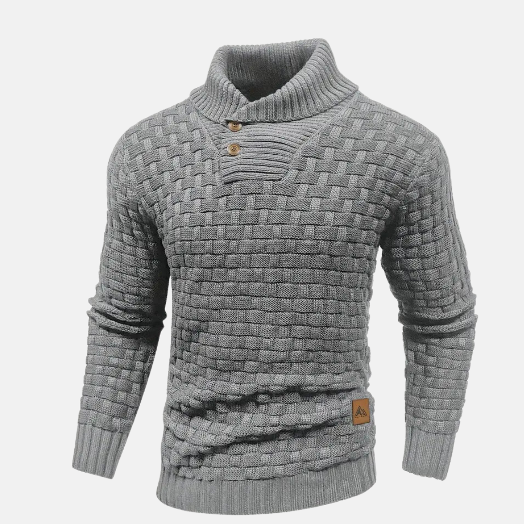 Lore – Weicher Strickpullover für Herren Grau