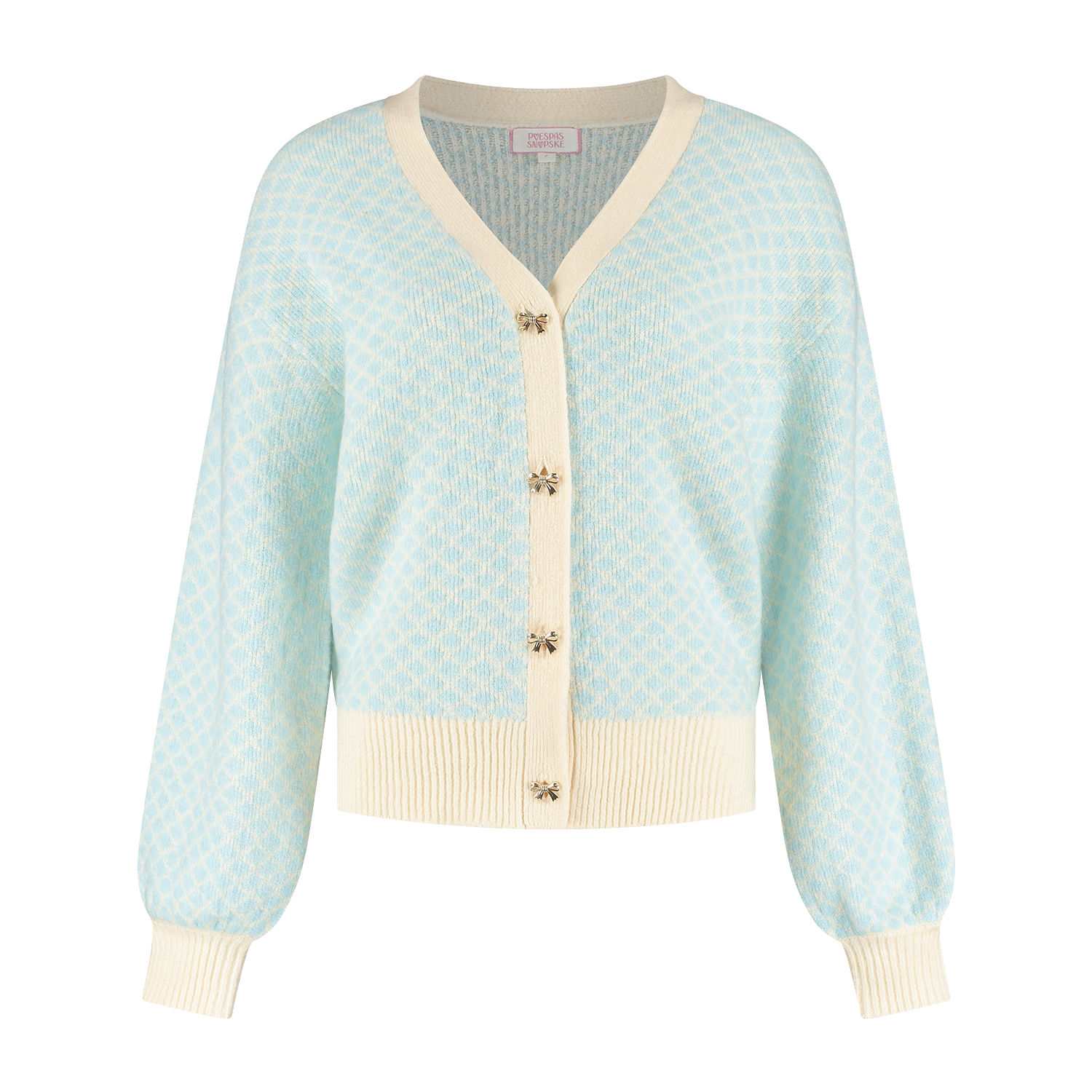 Dunya - Hellblaues Damen Jäckchen Mit Schleifendetail