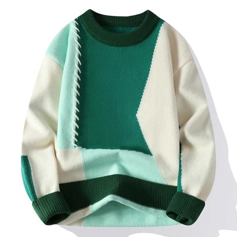 Lucian – Essential Designer-Strickpullover für Herren Grün