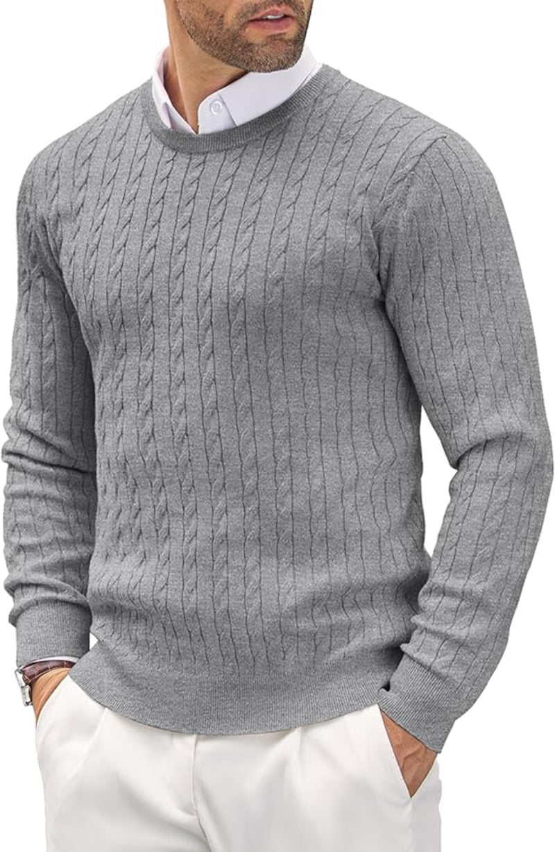 Lucind – Slim Fit Feinstrick-Pullover für Herren Grau