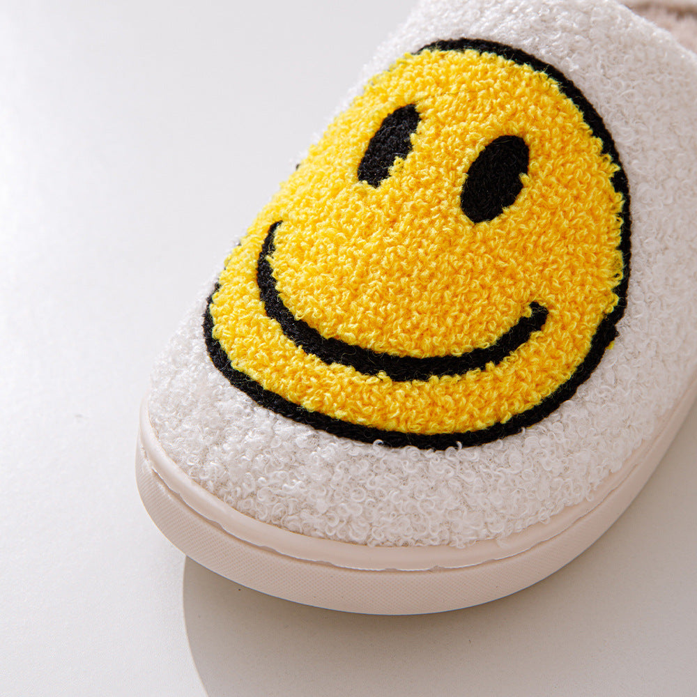 Samira – Warme Pantoffeln Mit Smiley-Muster