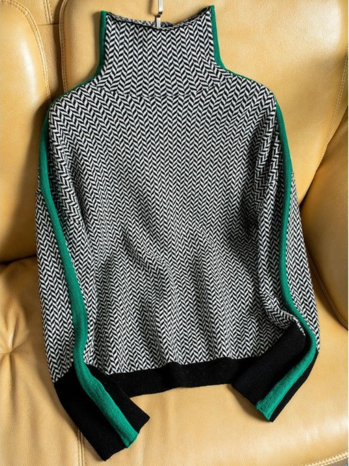 Madita - Rollkragenpullover aus Kaschmir für Damen Grün