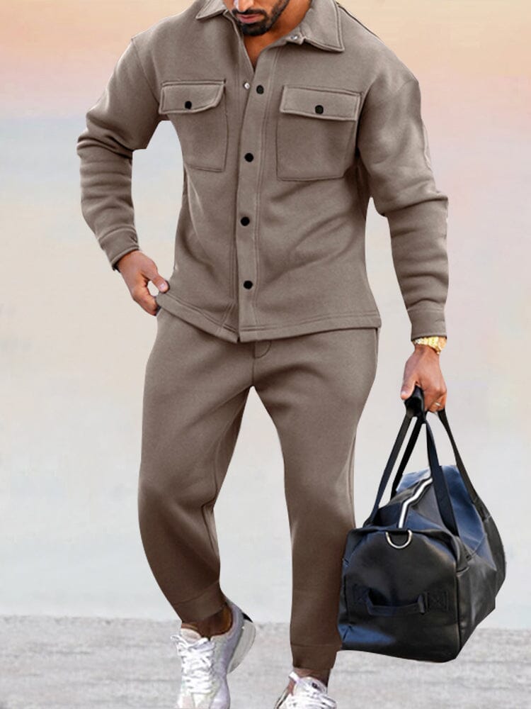 Matteo – Stilvoller Zwei-Teiler für Herren Khaki