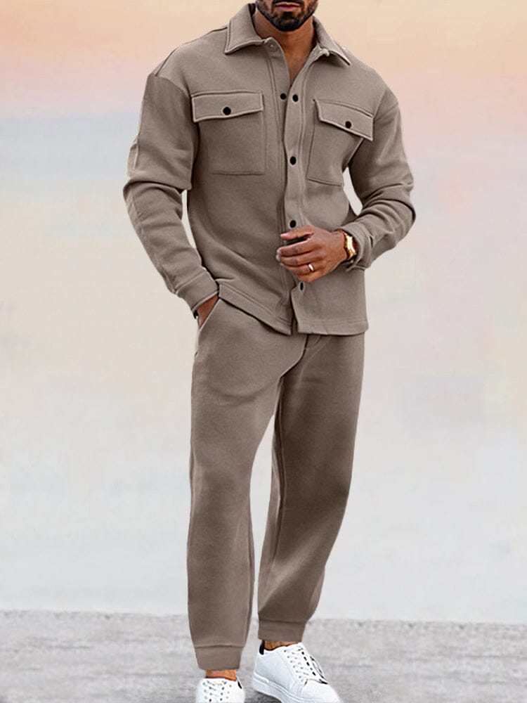Matteo – Stilvoller Zwei-Teiler für Herren Khaki