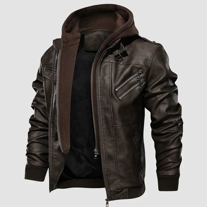 Klemens - Herren Leder Motorradjacke Biker Stil