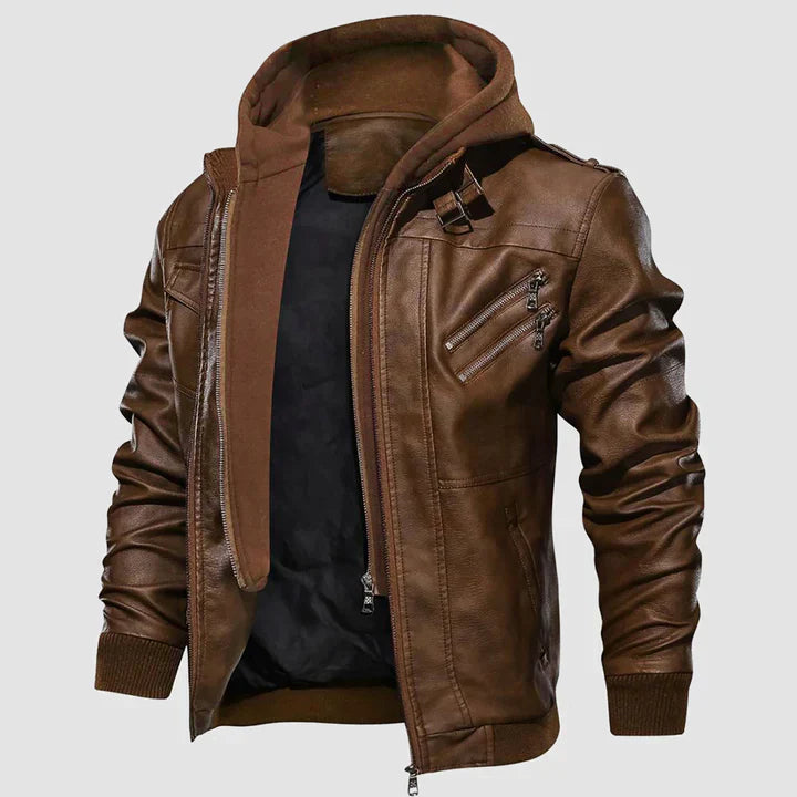 Klemens - Herren Leder Motorradjacke Biker Stil