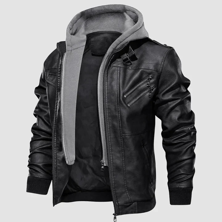 Klemens - Herren Leder Motorradjacke Biker Stil