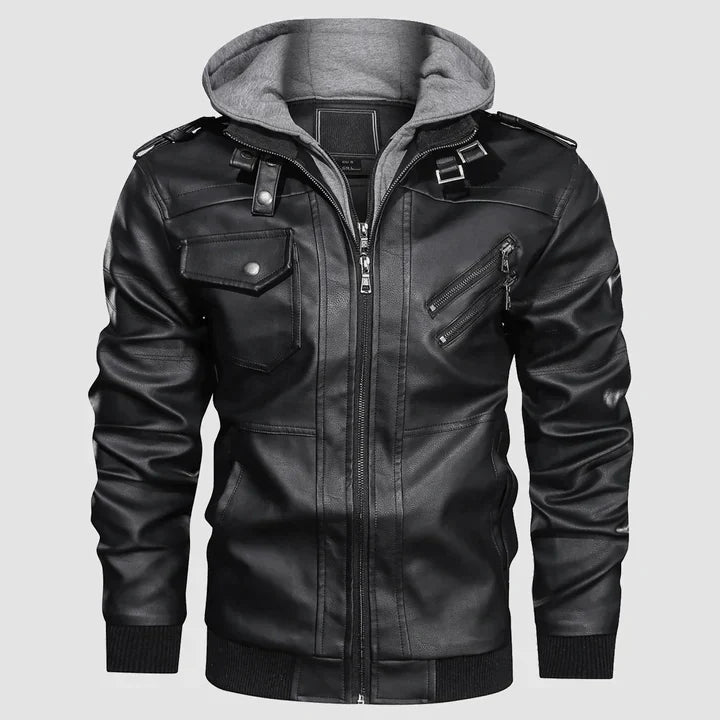Klemens - Herren Leder Motorradjacke Biker Stil