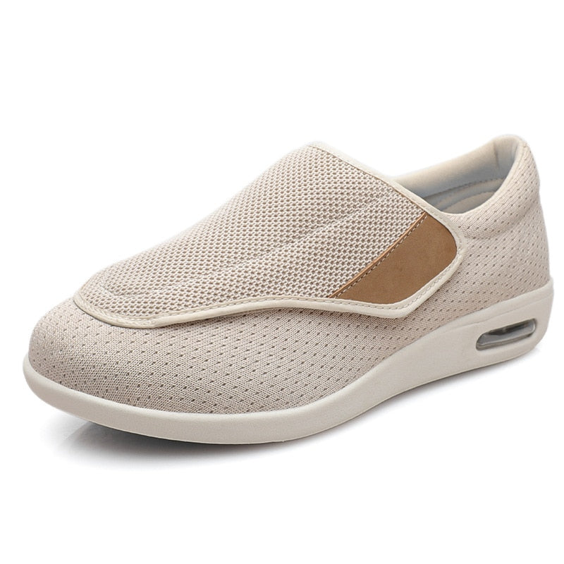 Michael - Breite orthopädische Schuhe für Diabetiker Beige