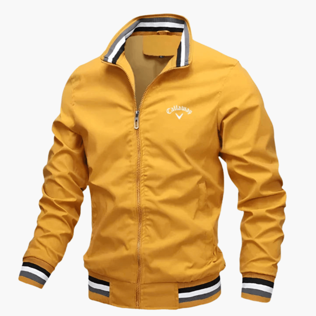 Miko - Premium Herrenjacke Vielseitig, Winddicht & Elegant Gelb