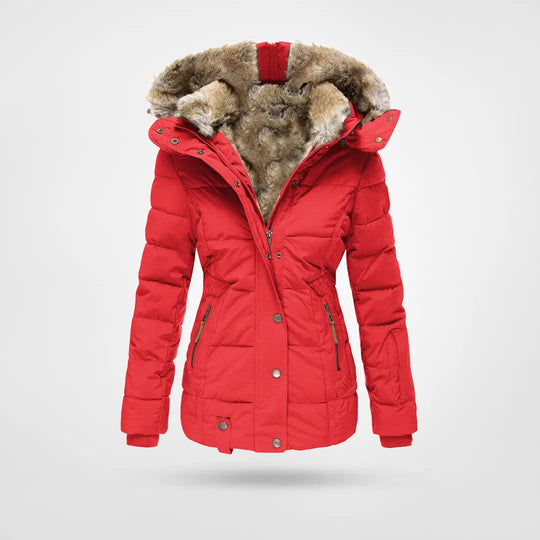 Mirjam - Luxuriöse und bequeme Jacke Rot