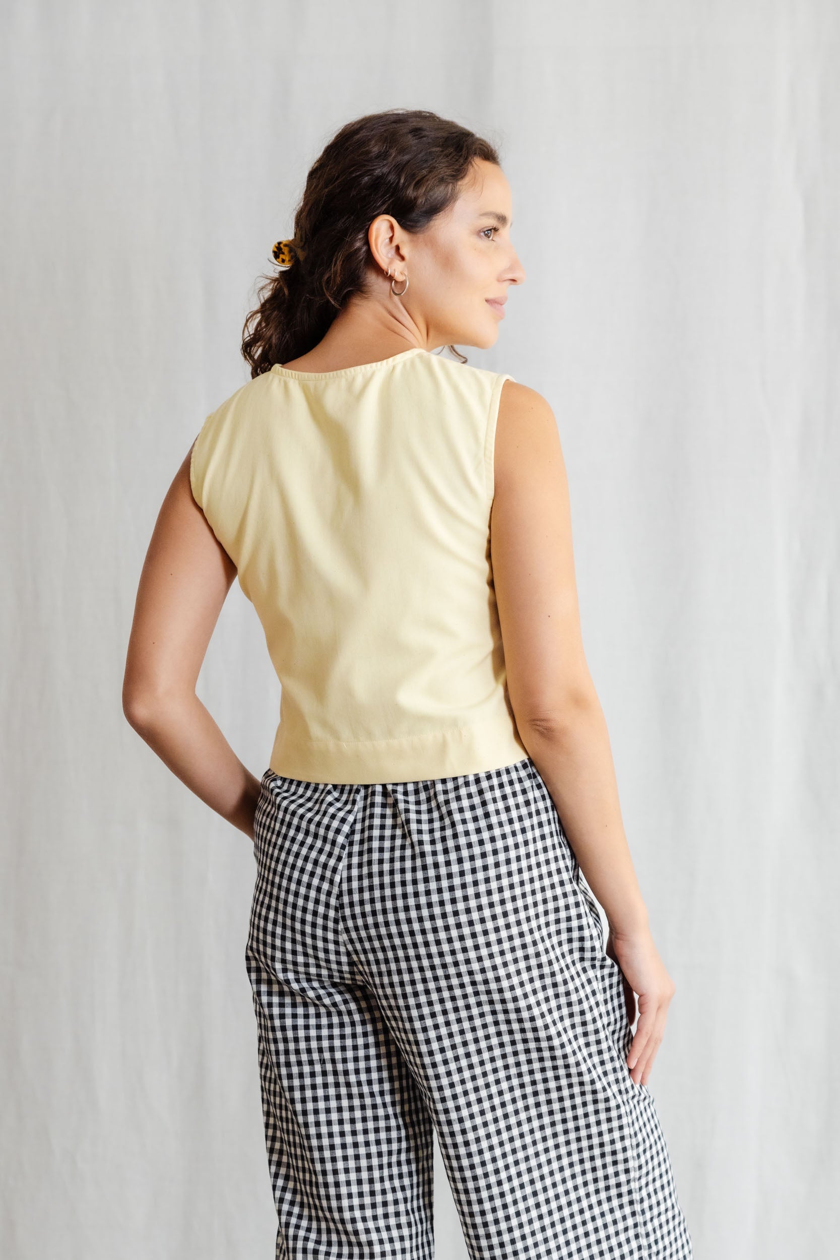 Nika- Bio Baumwoll Top Diyan Zitronengelb gelb 1