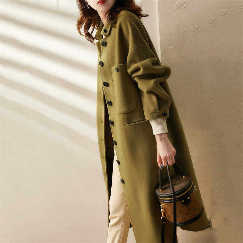 Margaretha - Eleganter Damen Wintermantel Lang & Warm