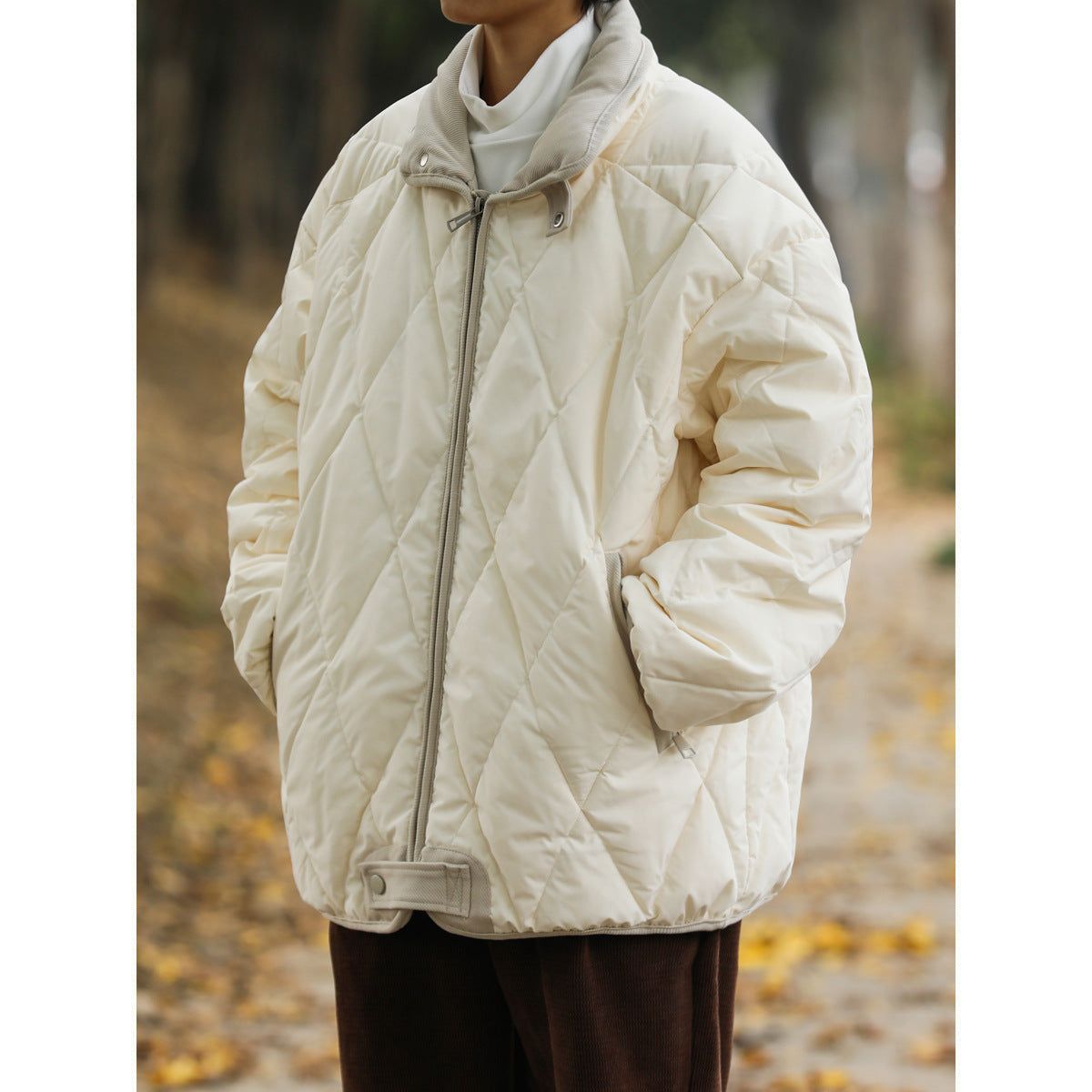 Frida – Gesteppte Winterjacke mit hohem Kragen