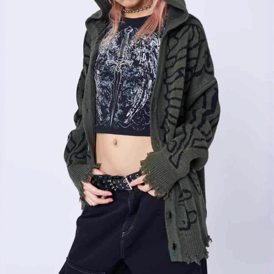 Judith – Kapuzenpulli mit auffälligem Grafik-Print