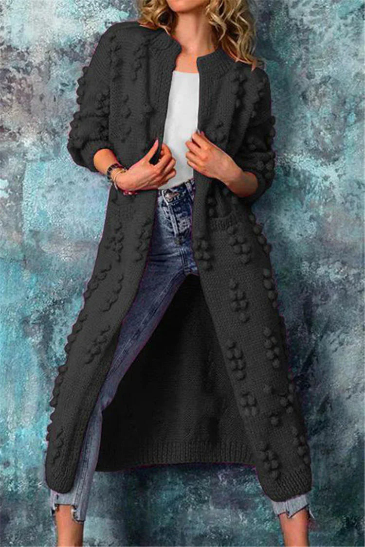 Jovana - Eleganter Damen-Strickcardigan mit Knopfleiste