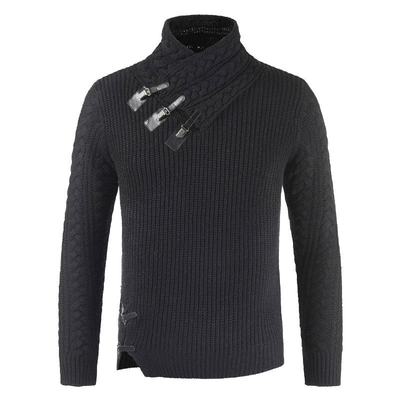 Octavian - Luxe Kaschmir Pullover für Herren Schwarz
