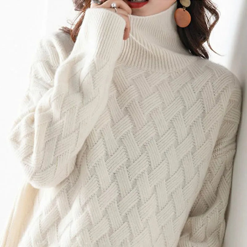 Palmira - Eleganter Damen Kaschmir Pullover Beige