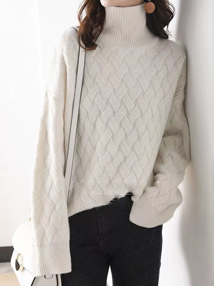 Palmira - Eleganter Damen Kaschmir Pullover Beige