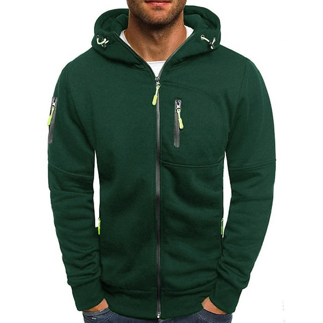 Paolo - Hochwertiger Herren Kapuzenpullover Grün