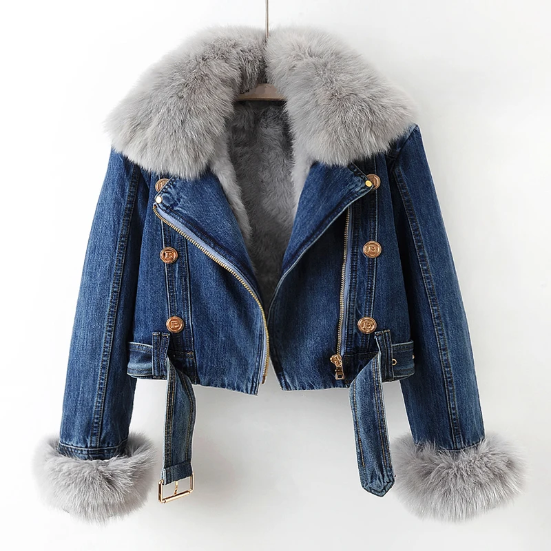 Paula - Schicke Jeansjacke für Damen Dunkelblau