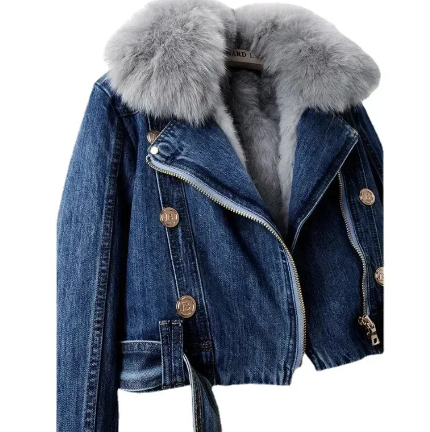 Paula - Schicke Jeansjacke für Damen Dunkelblau