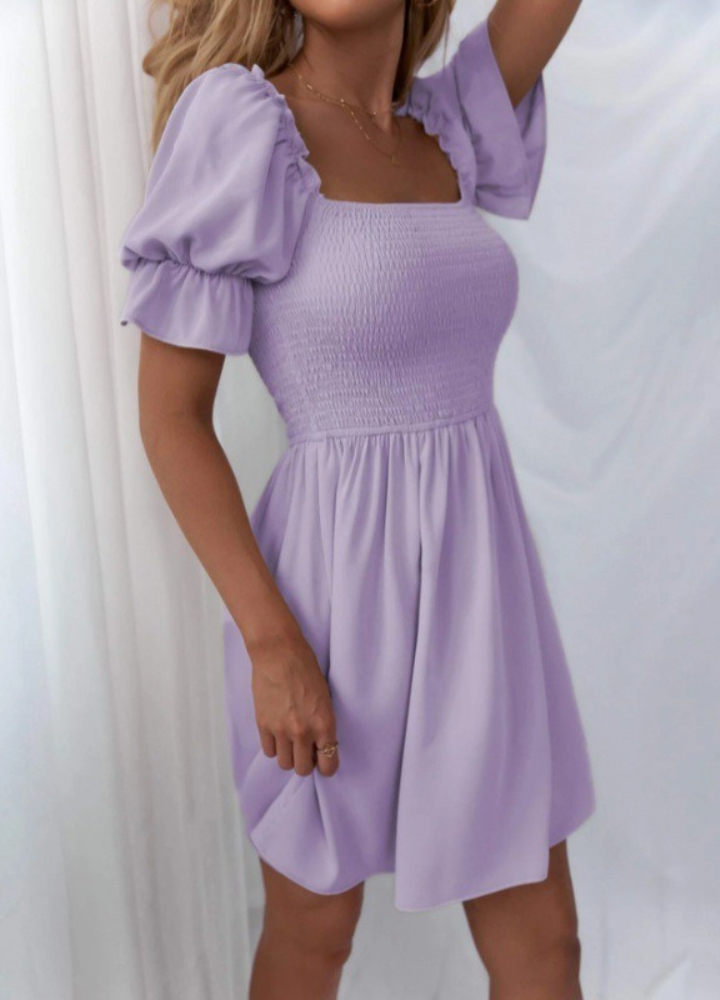 Pavina - Sommerkleid mit Rüschen Lila