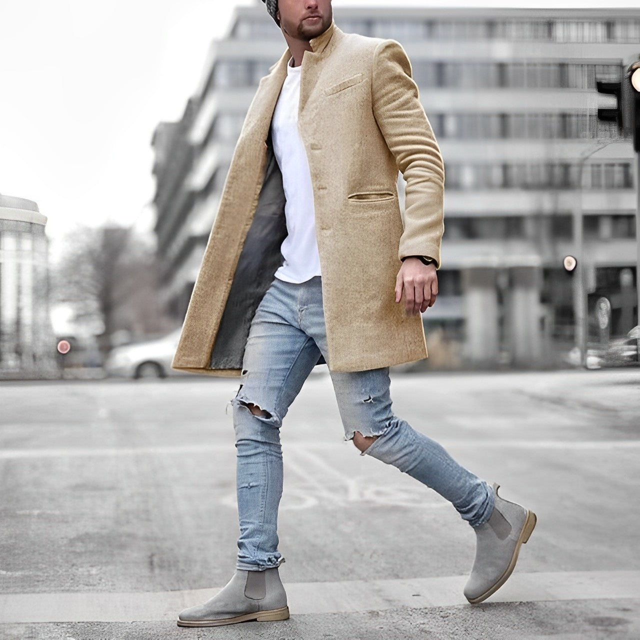 Philipp - Elegante Herrenjacke für formelle Anlässe Beige