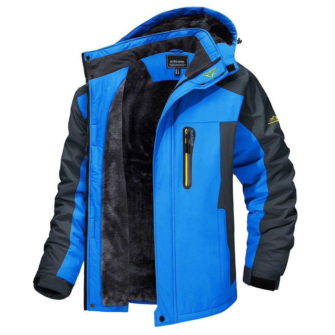 Pier - Wasserdichte Winterjacke Blau