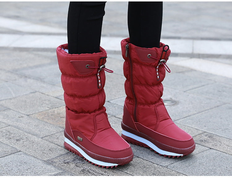 Quintessa - Bequeme Damen Winterschuhe warm & stylisch Rot