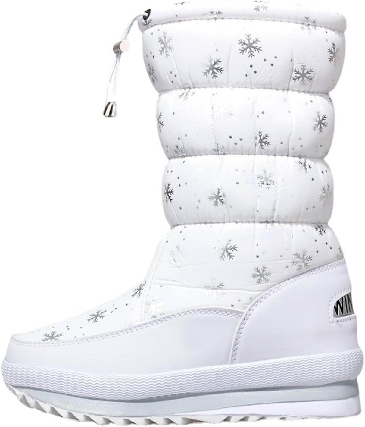 Quintessa - Bequeme Damen Winterschuhe warm & stylisch Schneewittchen