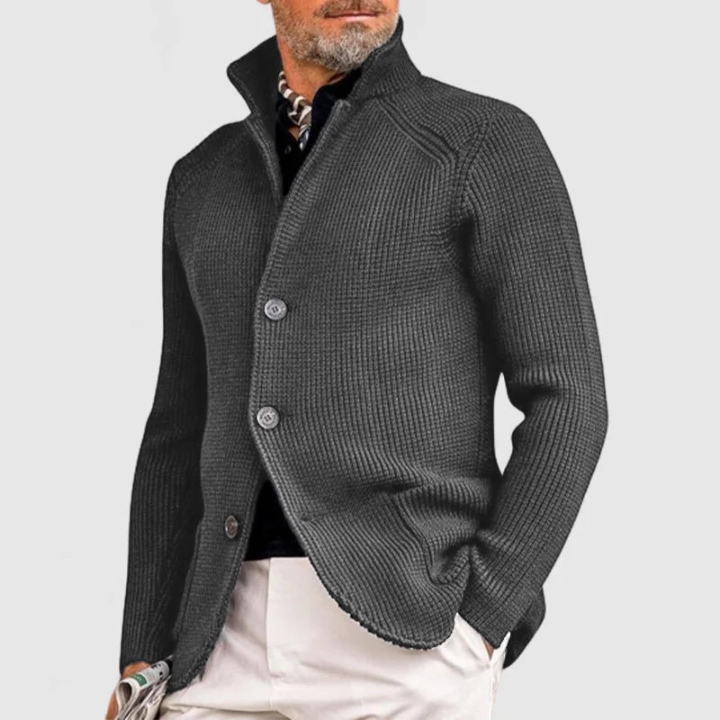 Quiriel - Warme luxuriöse Herren Jacke grau