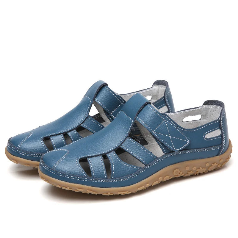 Ragnar - Orthopädische Retro-Sandalen Blau