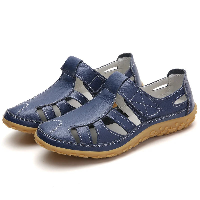 Ragnar - Orthopädische Retro-Sandalen Marineblau